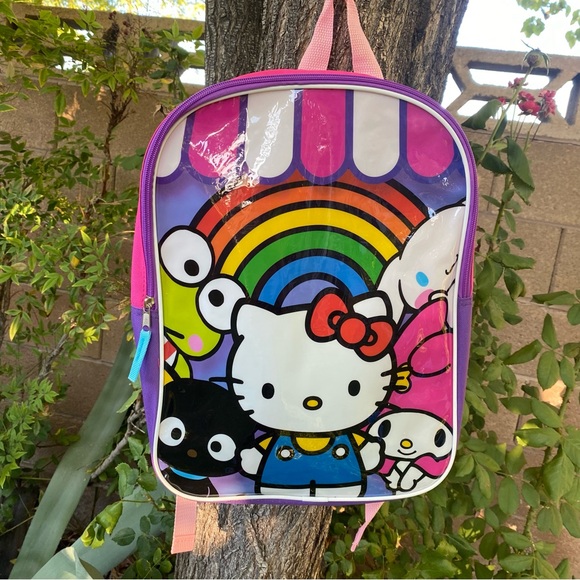 Sanrio Hello Kitty And Friends Group Pink Back Go School Backpack - Picture 2 of 7
